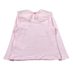 Miss Grant Shirt tinta unita con Colletto Rosa per Bambina MG1535 ROSA MISS GRANT 