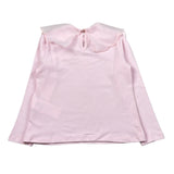 Miss Grant Shirt tinta unita con Colletto Rosa per Bambina MG1535 ROSA MISS GRANT 