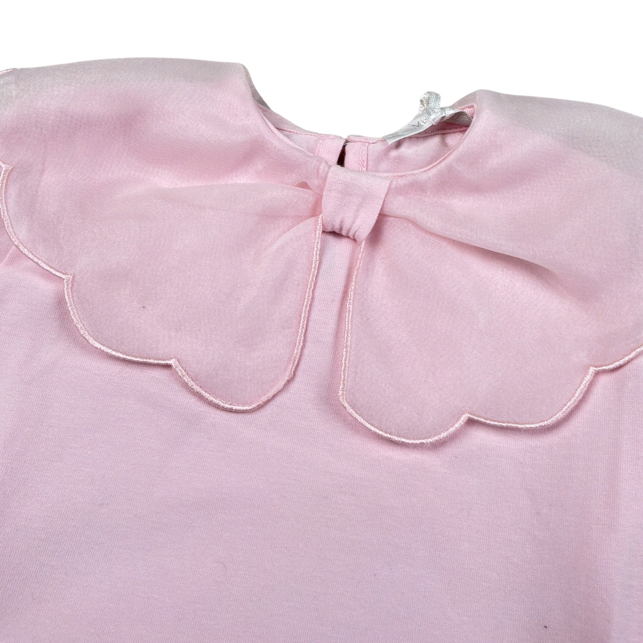 Miss Grant Shirt tinta unita con Colletto Rosa per Bambina MG1535 ROSA MISS GRANT 