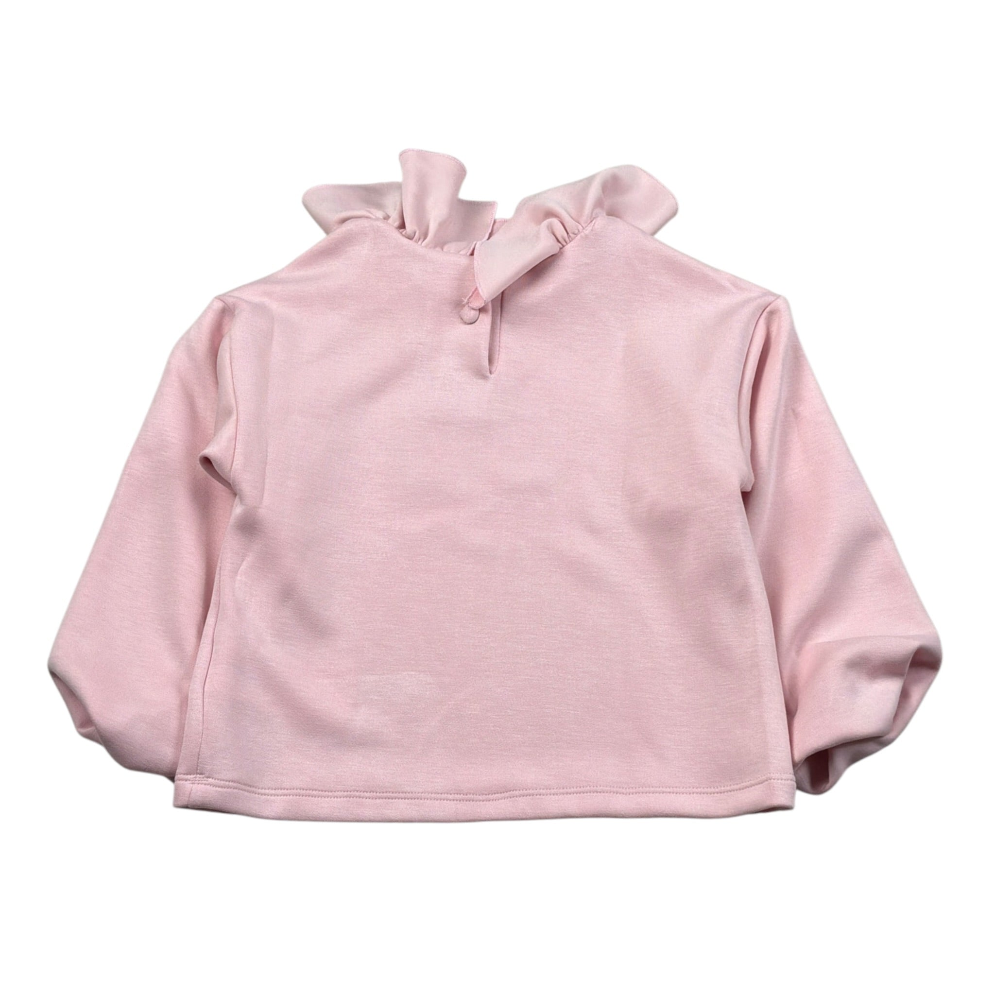 Miss Grant Felpa Chiusa tinta unita con Rouches Rosa per Bambina MG1538 ROSA MISS GRANT 