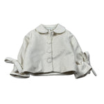 Miss Grant Cappotto tinta unita Panna per Bambina MG1539 PANNA MISS GRANT 