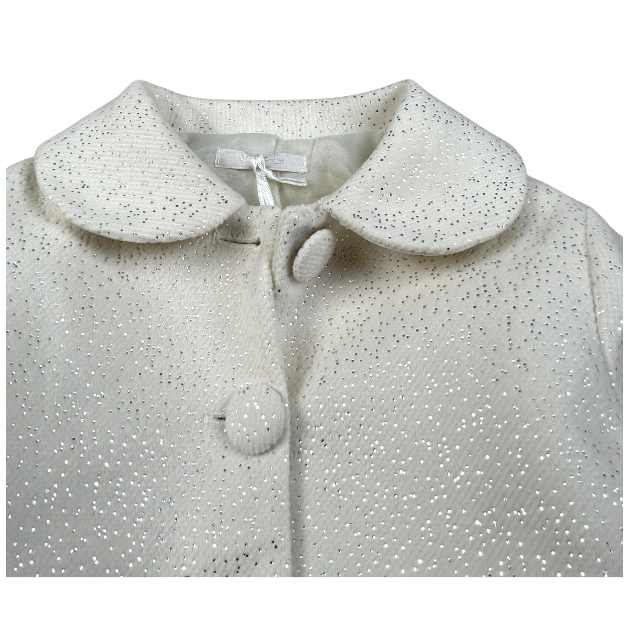 Miss Grant Cappotto tinta unita Panna per Bambina MG1539 PANNA MISS GRANT 