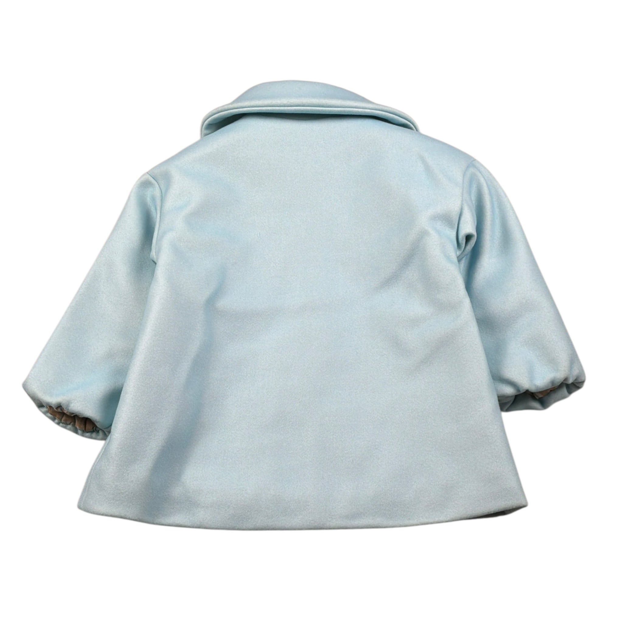 Miss Grant Cappotto tinta unita Azzurro per Bambina MG1542 AZZURRO MISS GRANT 