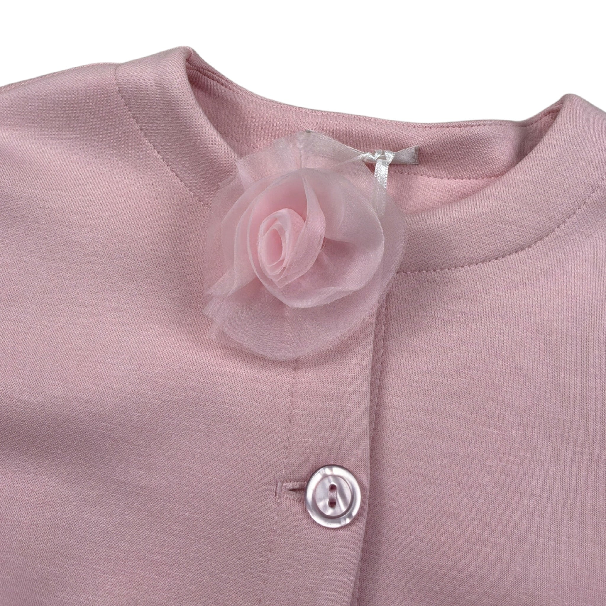 Miss Grant Giacca tinta unita con Spille Rosa per Bambina MG1549 ROSA MISS GRANT 