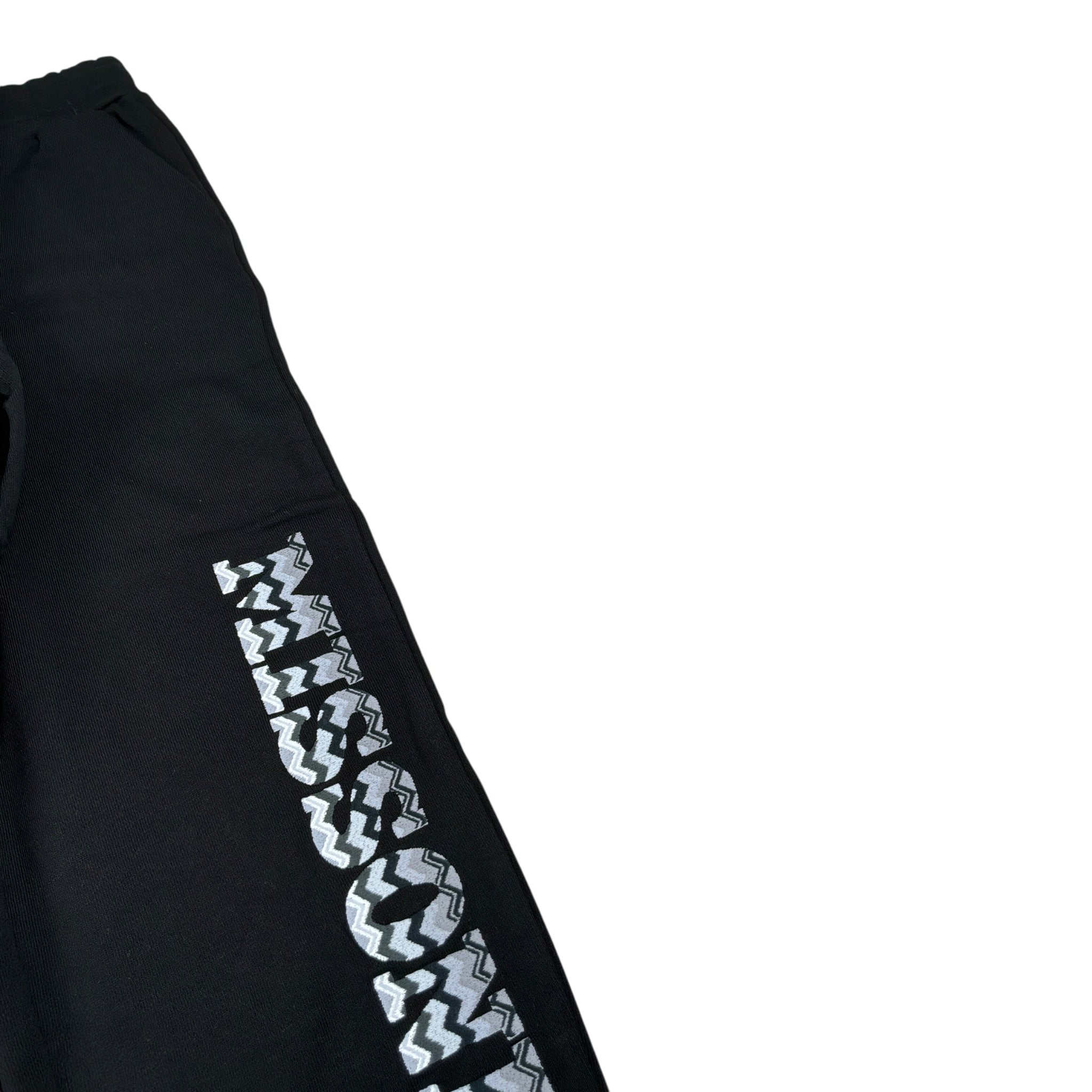 Missoni Pantalone tinta unita Modello Tuta con Stampa Nero per Bambino MV6P60 NERO MISSONI 