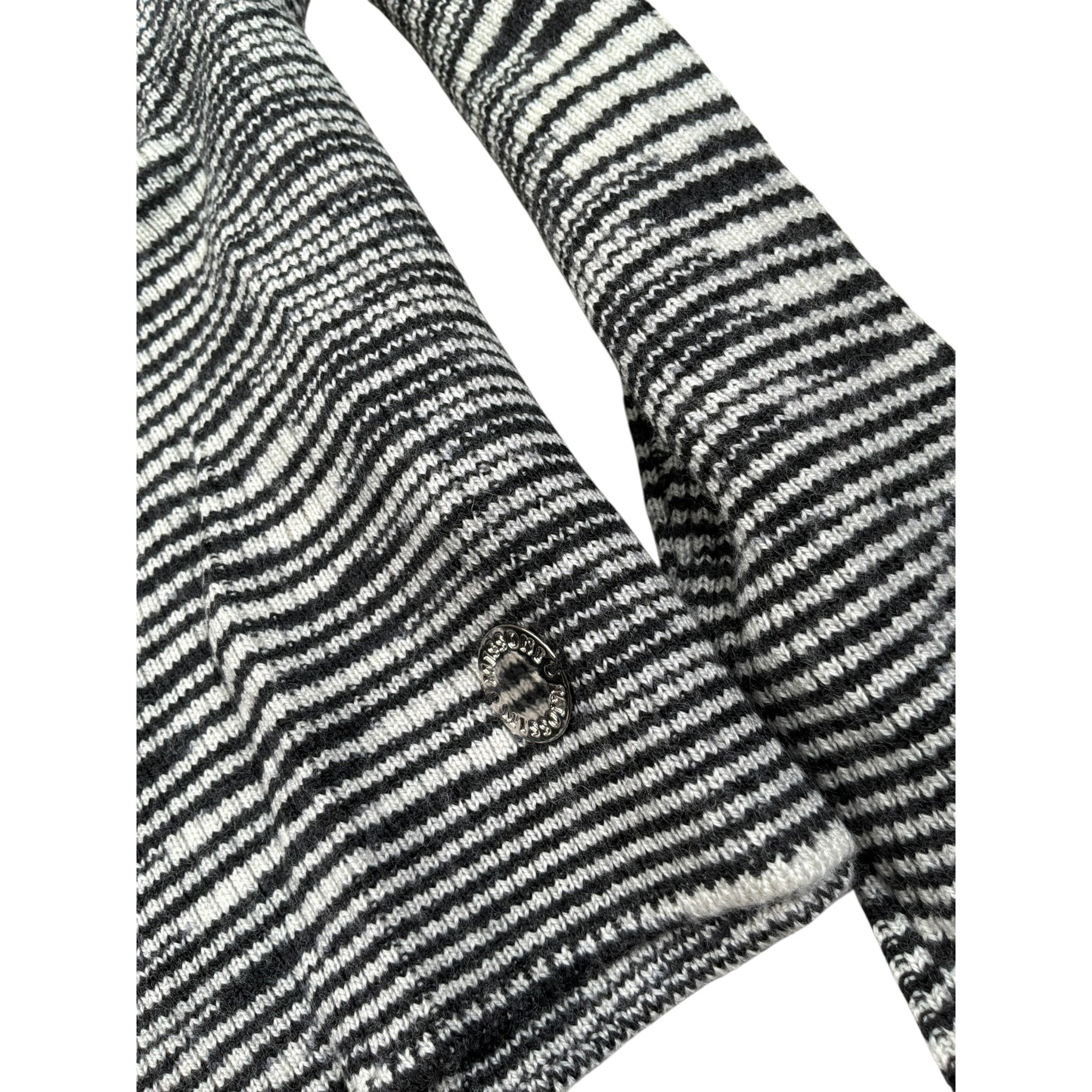 Missoni Maglia Bicolore con Fantasia A Righe E Collo Alto Bianco/Nero per Bambina MV9A20 BIANCO/NERO MISSONI 