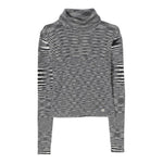 Missoni Maglia Bicolore con Fantasia A Righe E Collo Alto Bianco/Nero per Bambina MV9A20 BIANCO/NERO MISSONI 