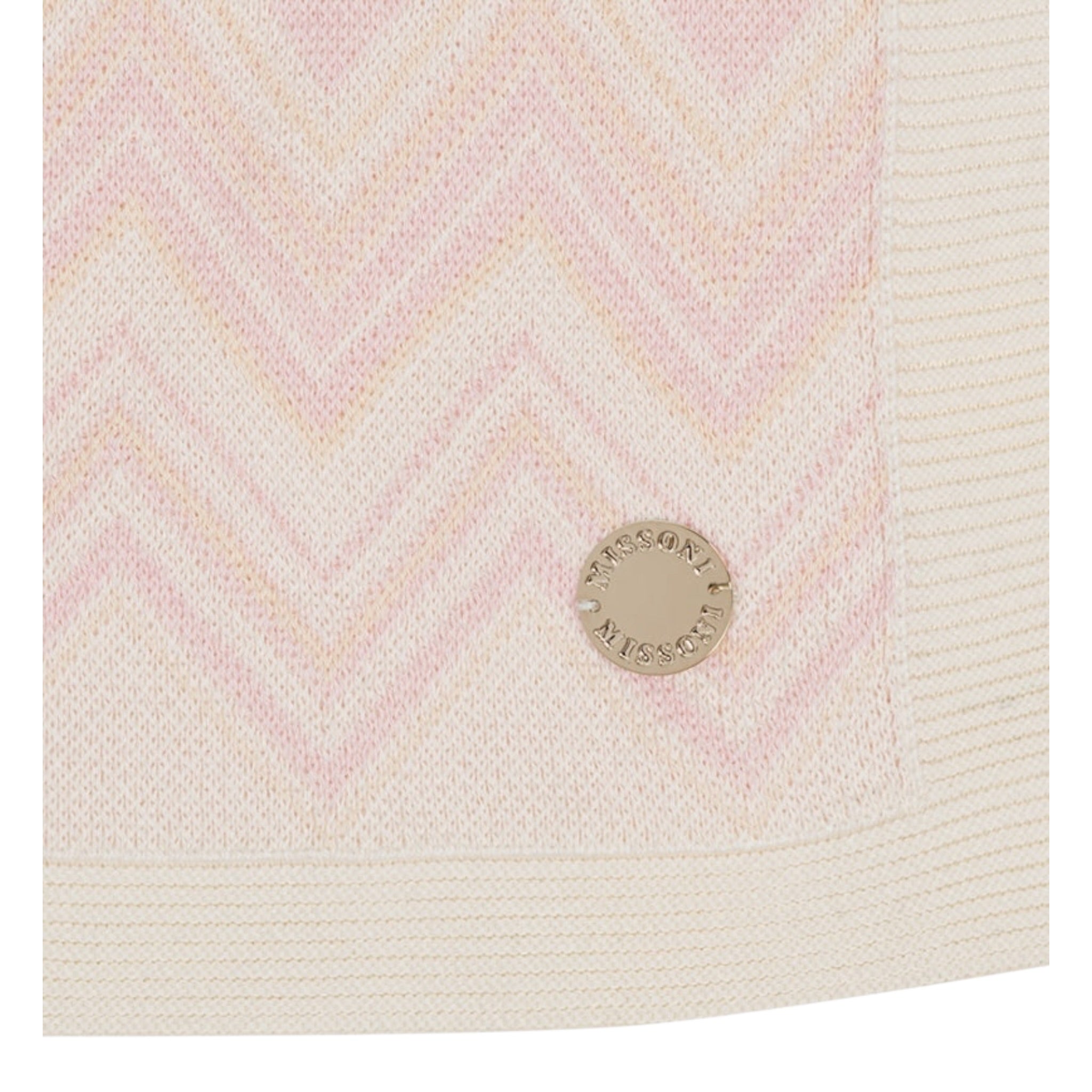 Missoni Sciarpa tinta unita con Fantasia Rosa per Neonata MX0040 ROSA MISSONI 
