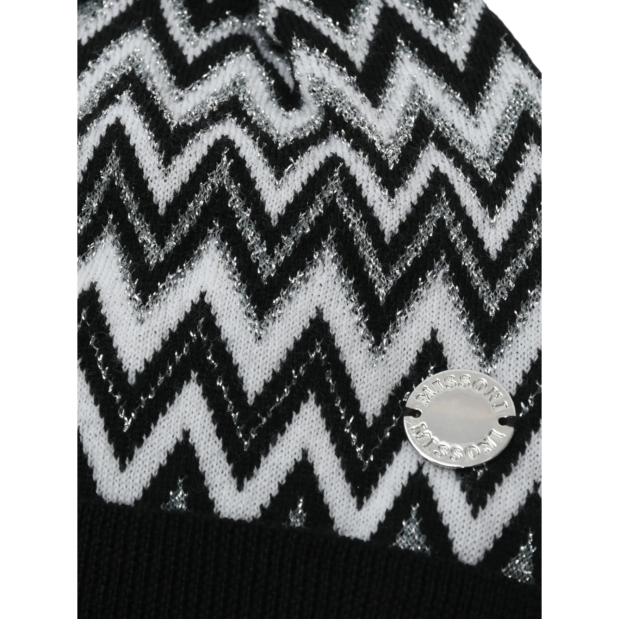 Missoni Cappello tinta unita con Fantasia Panna per Bambina MX0A17 PANNA MISSONI 