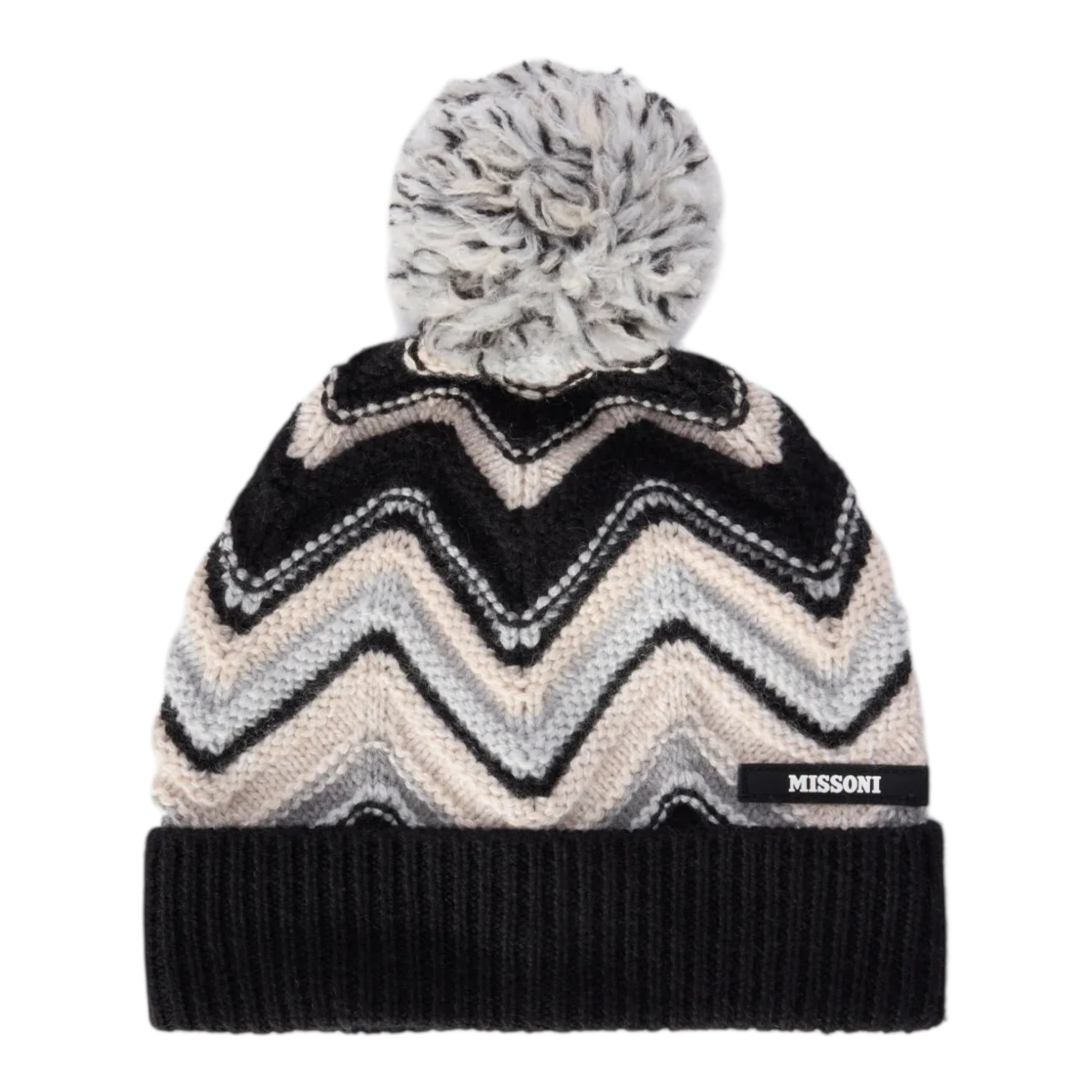 Missoni Cappello tinta unita con Fantasia Panna per Bambina MX0P17 PANNA MISSONI 