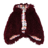 Missoni Mantella tinta unita con Zip E Cappuccio Bordeaux per Bambina MX2A30 BORDEAUX MISSONI 