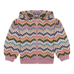Missoni Felpa Multicolor con Zip E Cappuccio Multicolor per Neonata MX4010 MULTICOLOR MISSONI 