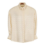 Missoni Camicia tinta unita con Fantasia Panna per Bambina MX5A30 PANNA MISSONI 