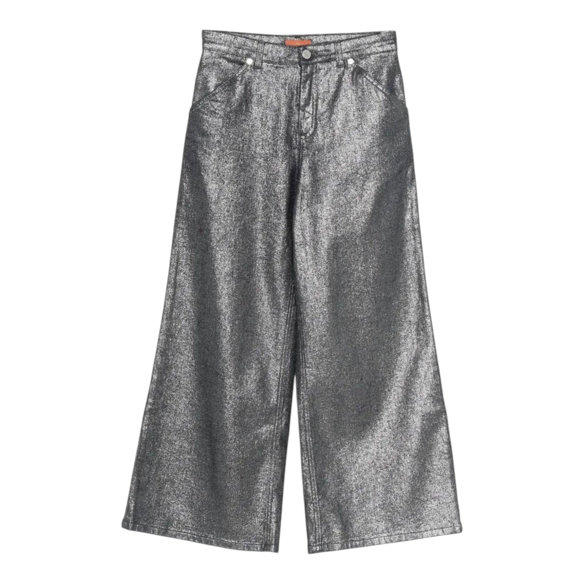 Missoni Pantalone Modello A Palazzo tinta unita Grigio per Bambina MX6B20 GRIGIO MISSONI 