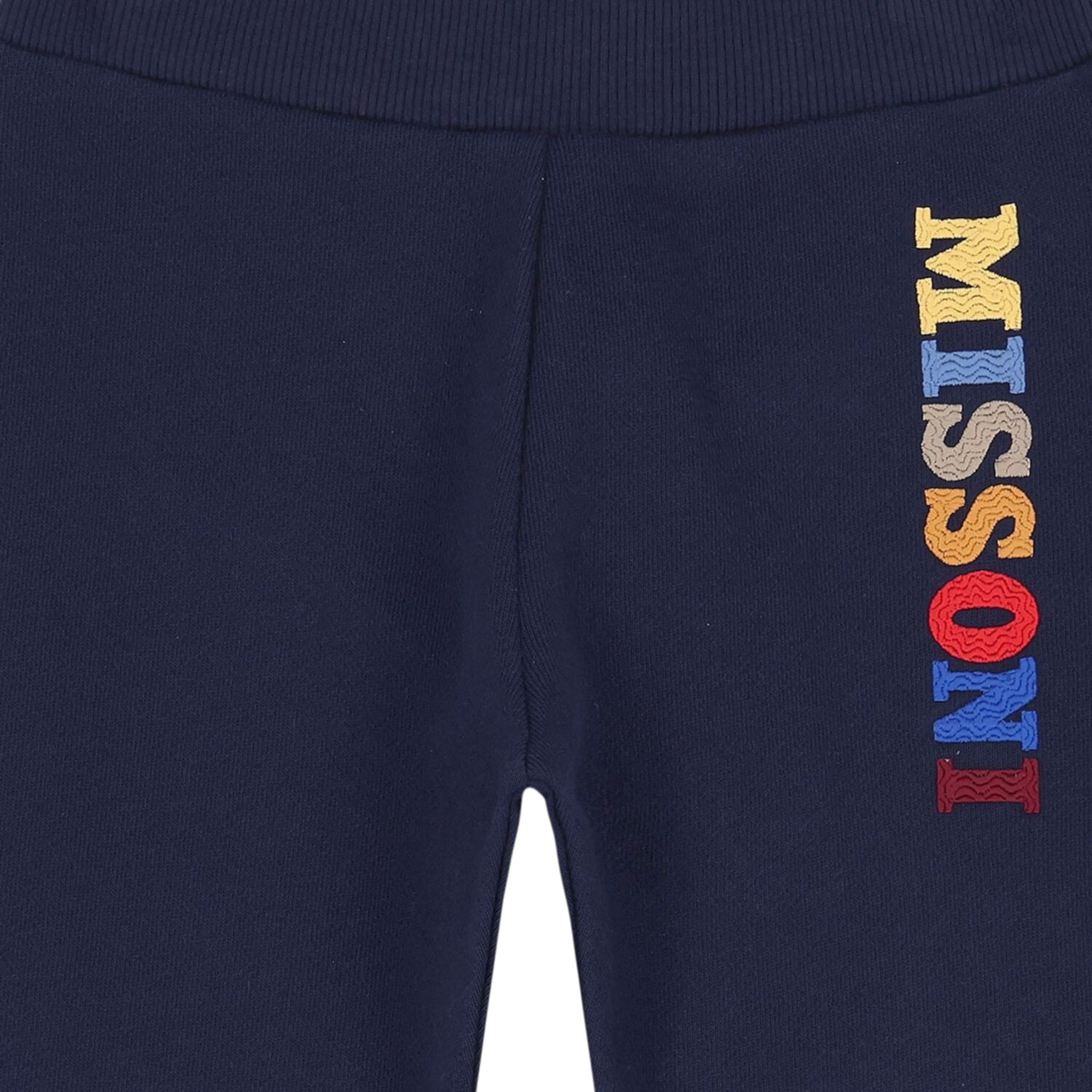 Missoni Pantalone Modello Tuta con Stampa Blu per Bambino MX6P10 BLU MISSONI 