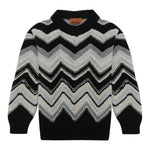 Missoni Maglia Bicolore con Fantasia Nero per Bambina MX9P00 NERO MISSONI 