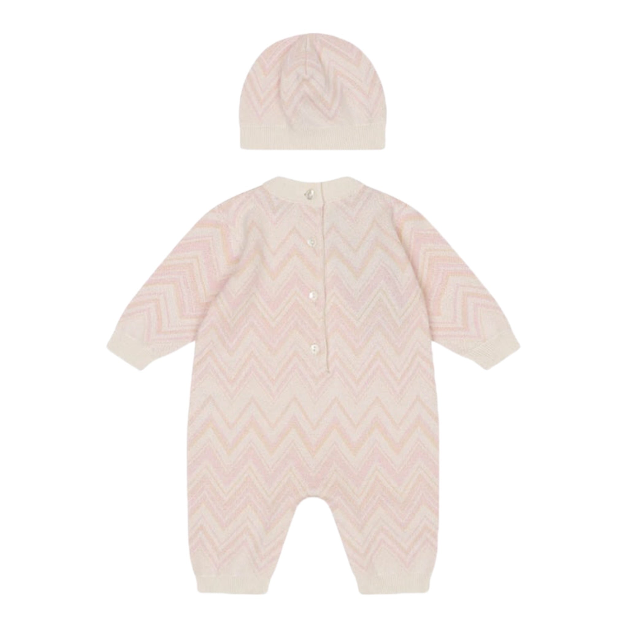 Missoni Set Tutina-Cappello tinta unita Rosa per Neonata MXB050 ROSA MISSONI 