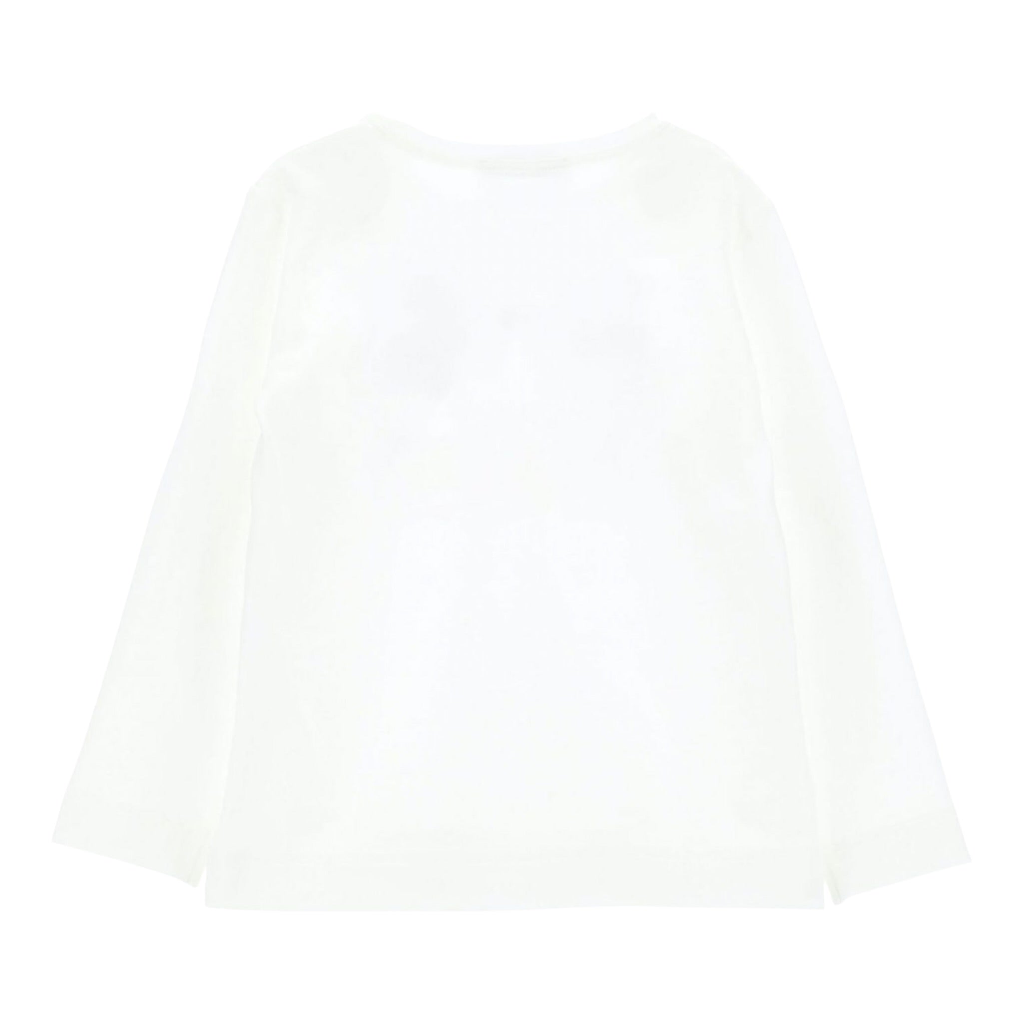 Monnalisa Shirt tinta unita con Stampa Bianco per Bambina 110631 BIANCO MONNALISA 
