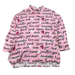Monnalisa Camicia Manica Lunga tinta unita con Stampe Rosa per Bambina 114302 ROSA MONNALISA 