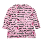 Monnalisa Camicia Manica Lunga tinta unita con Stampe Rosa per Bambina 114302 ROSA MONNALISA 