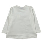 Monnalisa Shirt Girocollo tinta unita con Stampa Panna per Bambina 116617SZ PANNA MONNALISA 