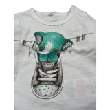 Boboli Shirt Girocollo tinta unita con Stampa Bianco per Neonato 118066 BIANCO BOBOLI 