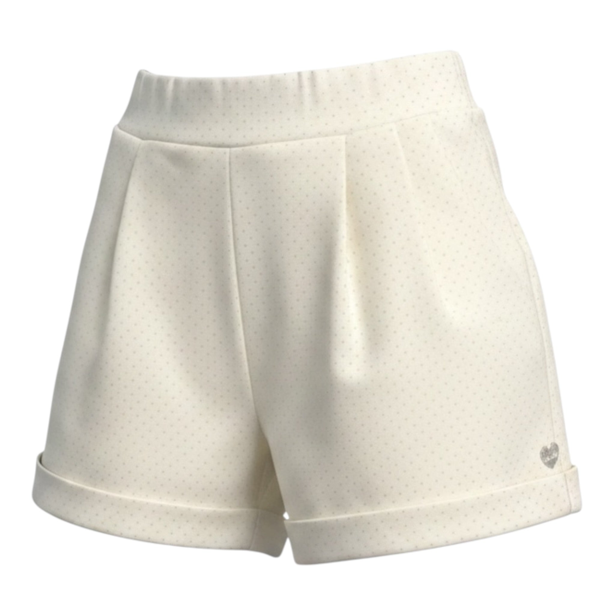Monnalisa Short tinta unita con Brillantini Panna per Bambina 11D407 PANNA MONNALISA 