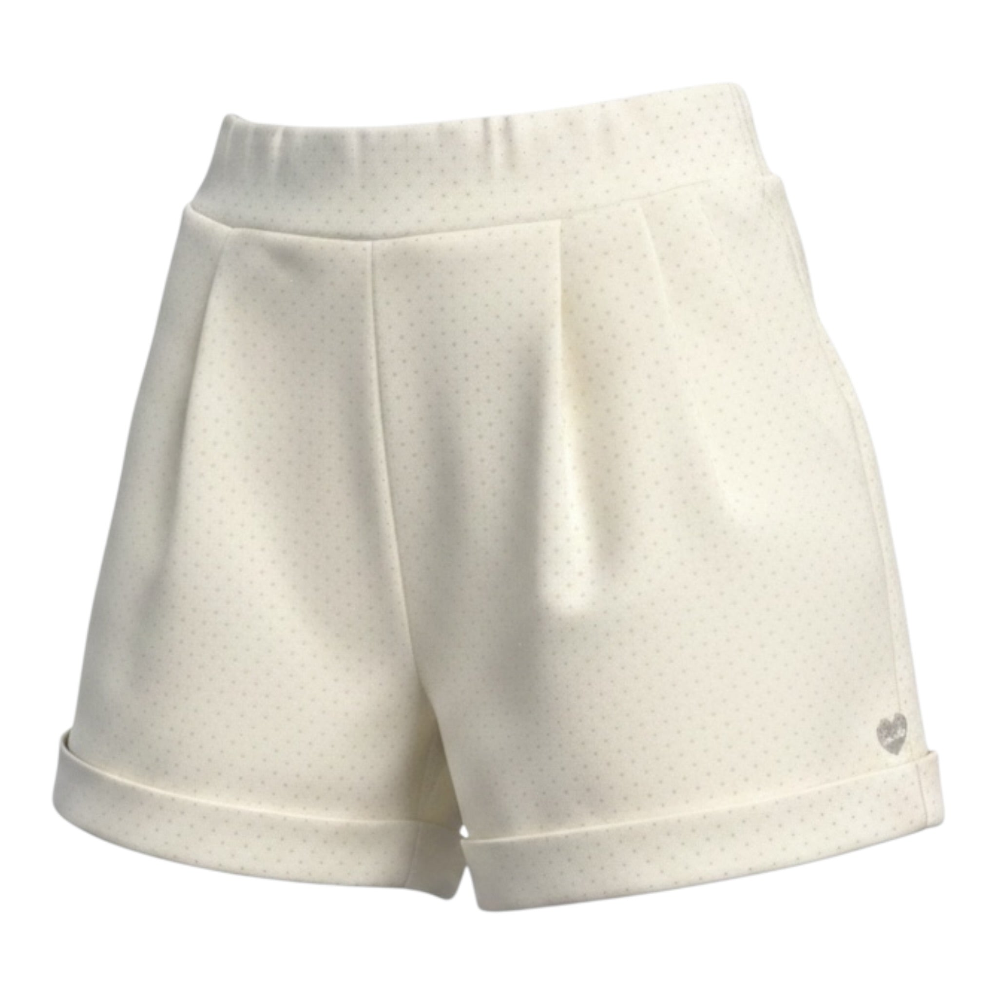 Monnalisa Short tinta unita con Brillantini Panna per Bambina 11D407 PANNA MONNALISA 
