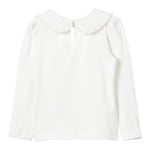 Monnalisa Shirt tinta unita con Colletto Panna per Bambina 11D627J PANNA MONNALISA 