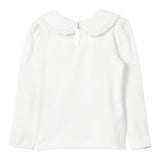 Monnalisa Shirt tinta unita con Colletto Panna per Bambina 11D627J PANNA MONNALISA 