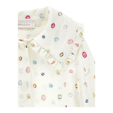 Monnalisa Camicia Manica Lunga tinta unita Panna per Bambina 11F302 PANNA MONNALISA 