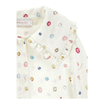 Monnalisa Camicia Manica Lunga tinta unita Panna per Bambina 11F302 PANNA MONNALISA 