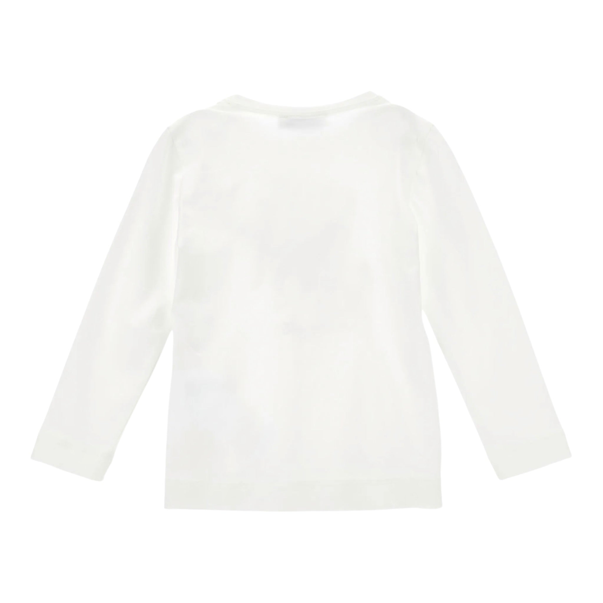 Monnalisa Shirt Girocollo Tinta Unta con Stampa Panna per Bambina 11F628 PANNA MONNALISA 
