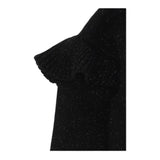 Monnalisa Maglia Girocollo tinta unita con Ricami Nero per Bambina 178602 NERO MONNALISA 