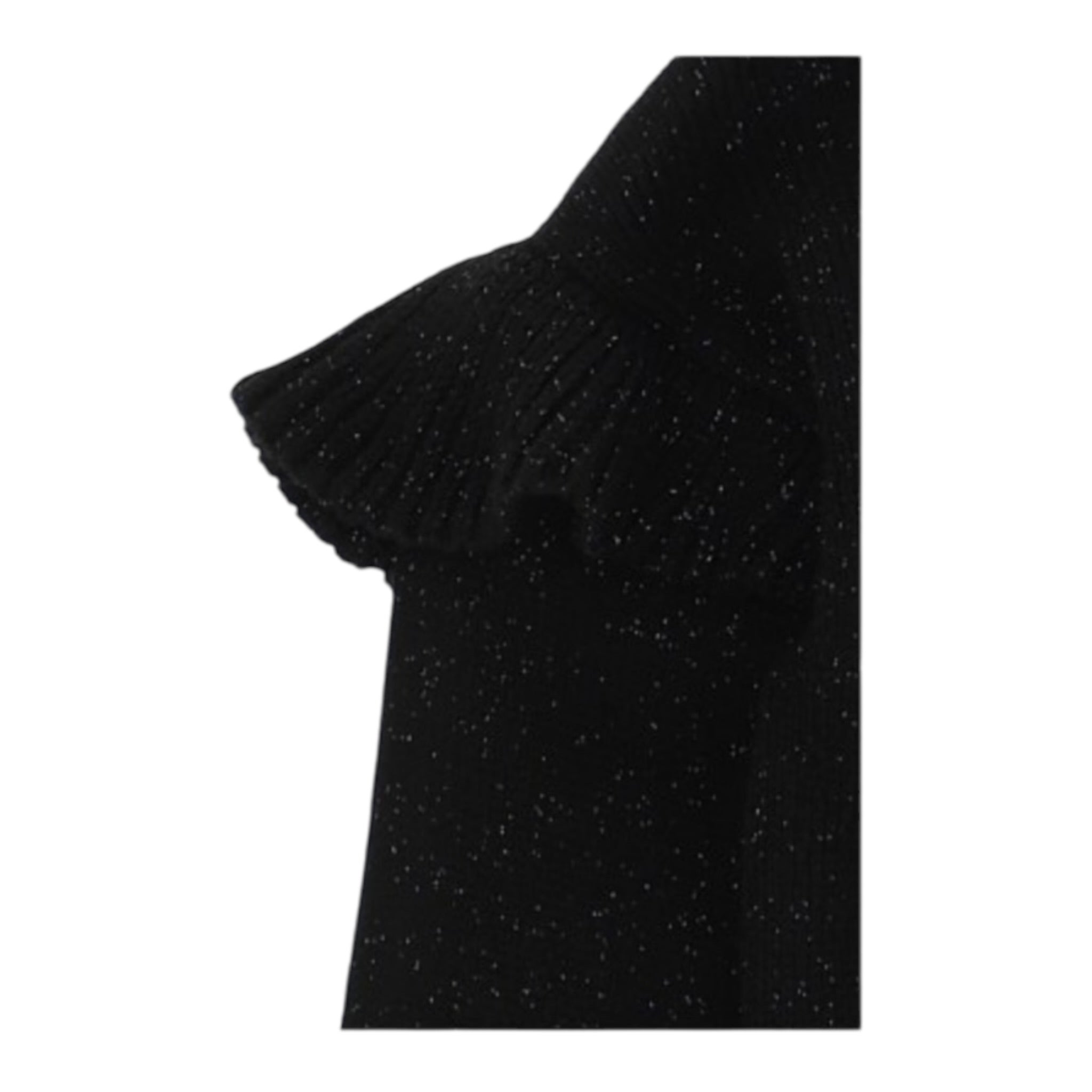 Monnalisa Maglia Girocollo tinta unita con Ricami Nero per Bambina 178602 NERO MONNALISA 