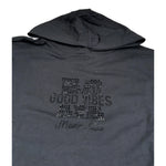 Monnalisa Abito Manica Lunga tinta unita con Cappuccio Nero per Bambina 178900R1 NERO MONNALISA 