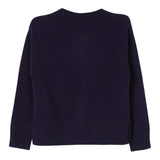 Monnalisa Cardigan tinta unita con Bottoni Blu per Bambina 17D802X BLU MONNALISA 