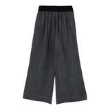 Monnalisa Pantalone tinta unita Modello Palazzo Grigio per Bambina 17F402 GRIGIO MONNALISA 