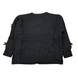 Monnalisa Cardigan tinta unita con Applicazioni Nero per Bambina 17F801XX NERO MONNALISA 