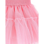 Monnalisa Gonna tinta unita In Tulle Rosa per Bambina 17FGON ROSA MONNALISA 