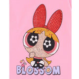 Monnalisa Shirt tinta unita con Stampa Rosa per Bambina 198688SX ROSA MONNALISA 