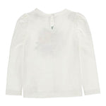 Monnalisa Shirt tinta unita con Stampa Bianco per Bambina 19B631 BIANCO MONNALISA 