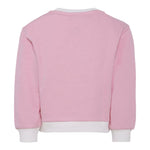 Monnalisa Felpa Bicolore con Stampa Bianco/Rosa per Bambina 19F606X BIANCO/ROSA MONNALISA 