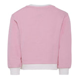 Monnalisa Felpa Bicolore con Stampa Bianco/Rosa per Bambina 19F606X BIANCO/ROSA MONNALISA 