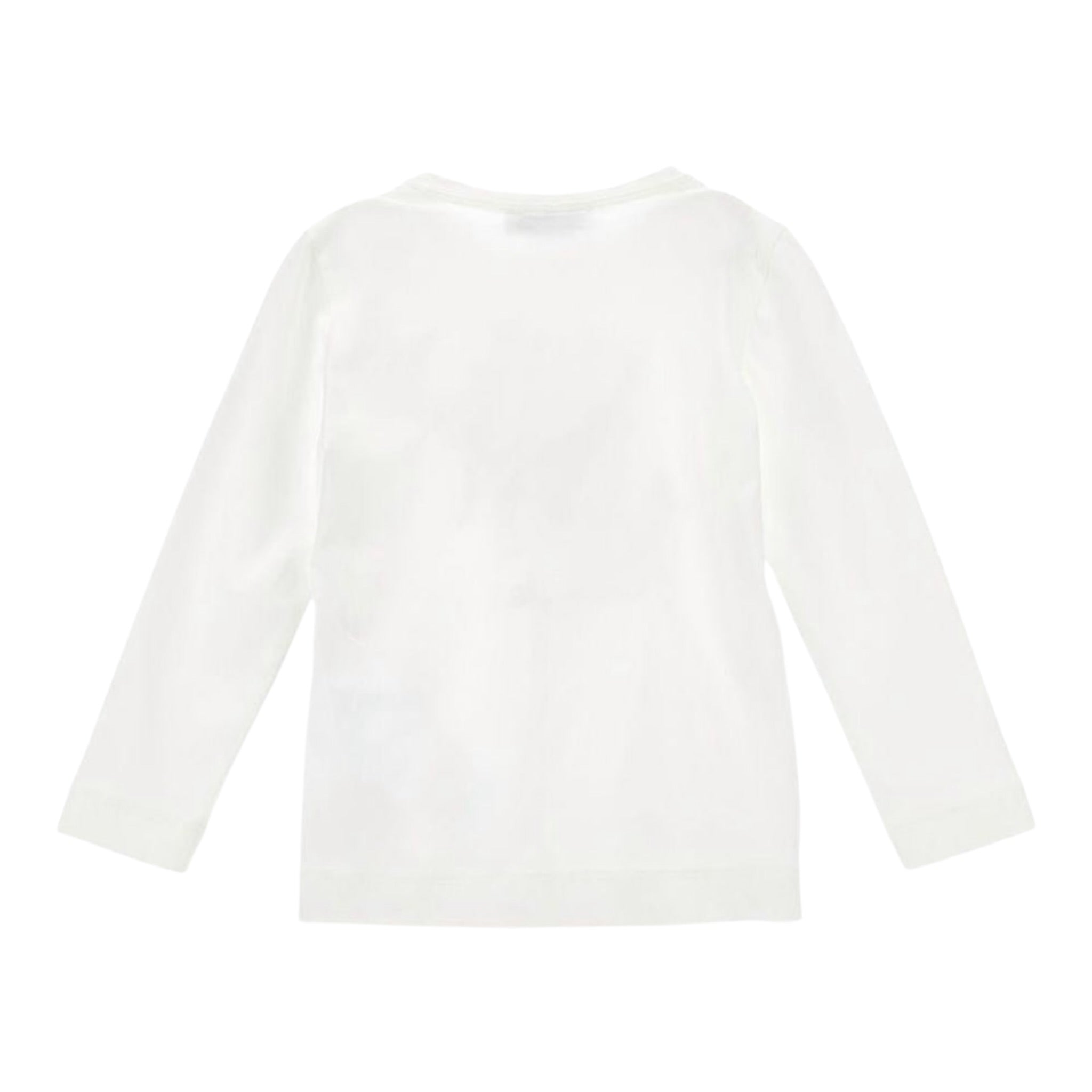 Monnalisa Shirt tinta unita con Stampa Bianco per Bambina 19F612 BIANCO MONNALISA 