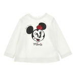 Monnalisa Shirt tinta unita con Stampa Bianco per Bambina 19F631NP BIANCO MONNALISA 