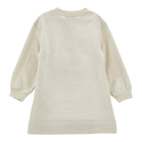 Monnalisa Abito tinta unita con Stampa Beige per Bambina 19F900X BEIGE MONNALISA 