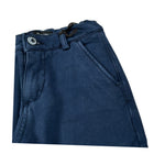 Monnalisa Pantalone tinta unita con Girovita Regolabile Blu per Bambino 252402 BLU MONNALISA 