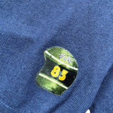 Monnalisa Maglia Girocollo tinta unita con Stampa Blu per Bambino 252607 BLU MONNALISA 