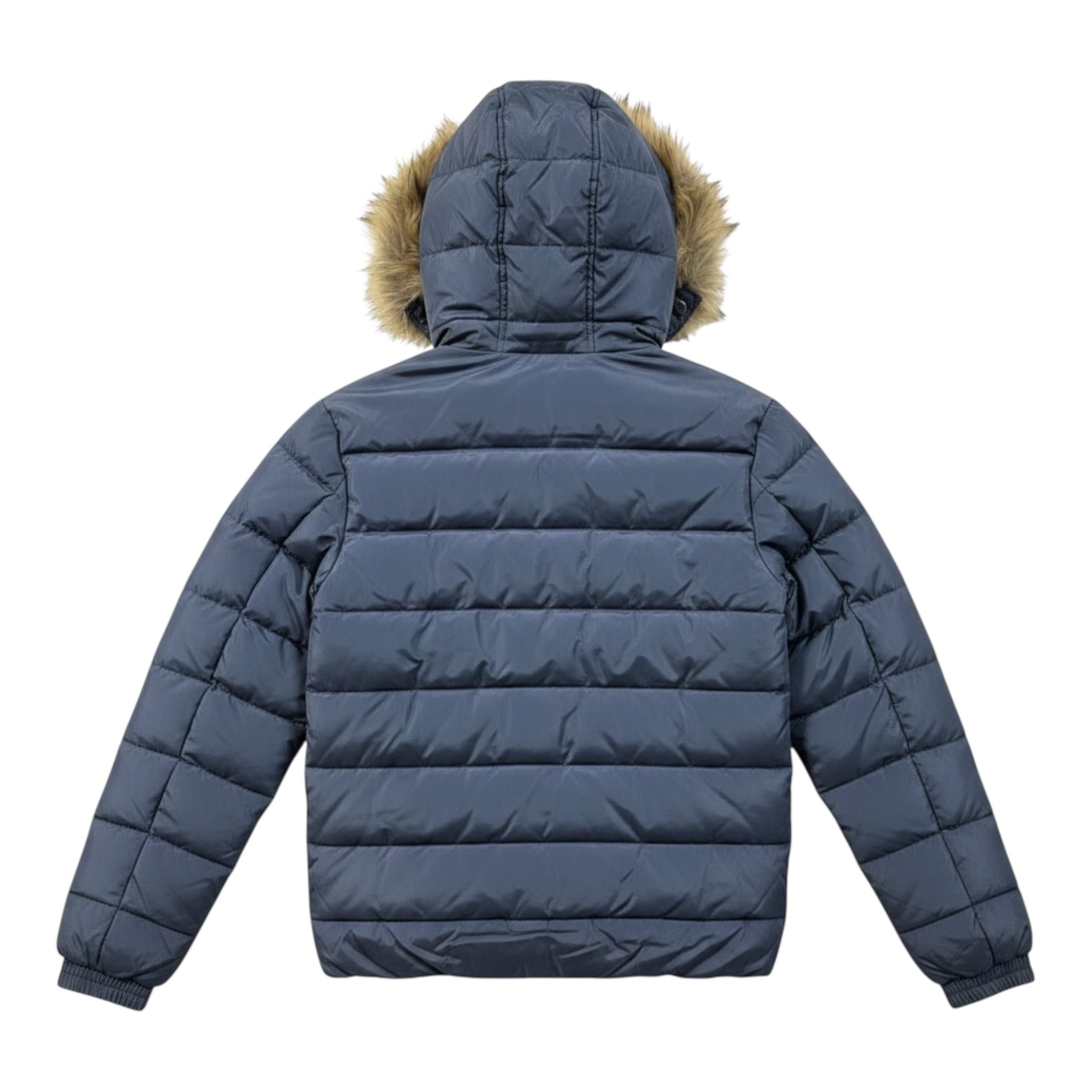Monnalisa Giubbino tinta unita con Cappuccio Blu per Bambino 254104 BLU MONNALISA 
